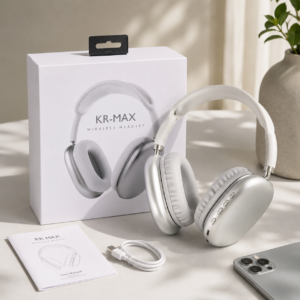 Karler Bass KR Max Bluetooth Kablosuz Kafaüstü Kulaklık Beyaz