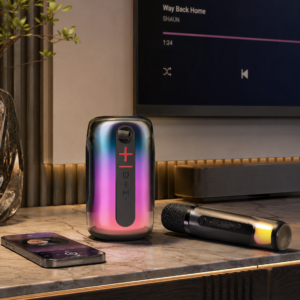 Newface Pluse 8 RGB Bluetooth Karaoke Hoparlör Siyah