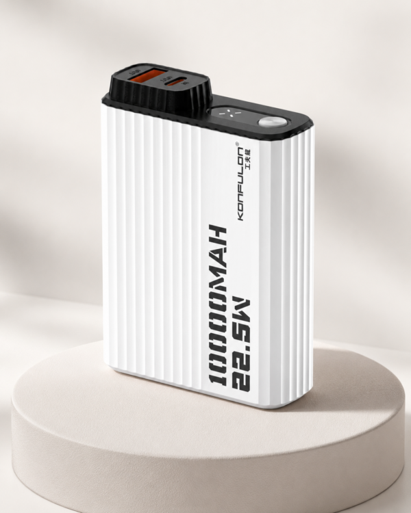 Konfulon A40Q Powerbank 10000mAh 22.5W Mini Siyah Beyaz
